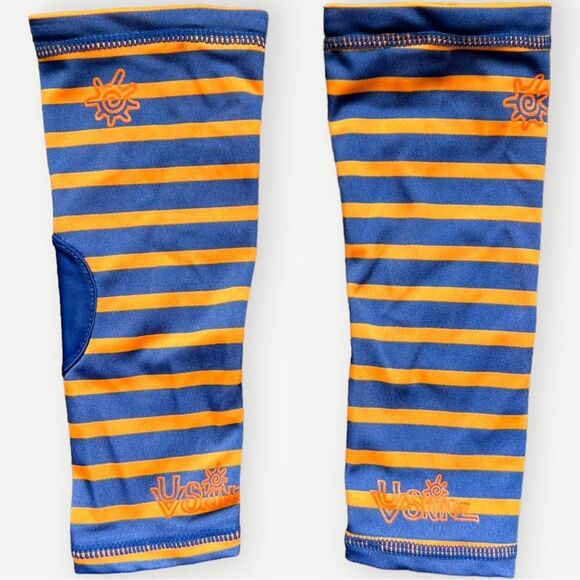 UVSkinz Kids Striped Sun Protection Pool Beach Leg Covers. 12-24 Months. - Picture 1 of 5